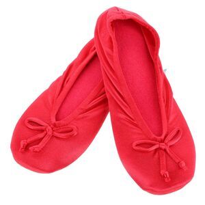 Isotoner Women's Satin Classic Ballerina Slippers